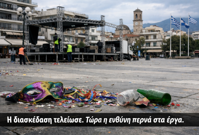 Τέλος τα καρναβάλια και τα πανηγύρια – Ήρθε η ώρα για δουλειά και έργα στους Δήμους